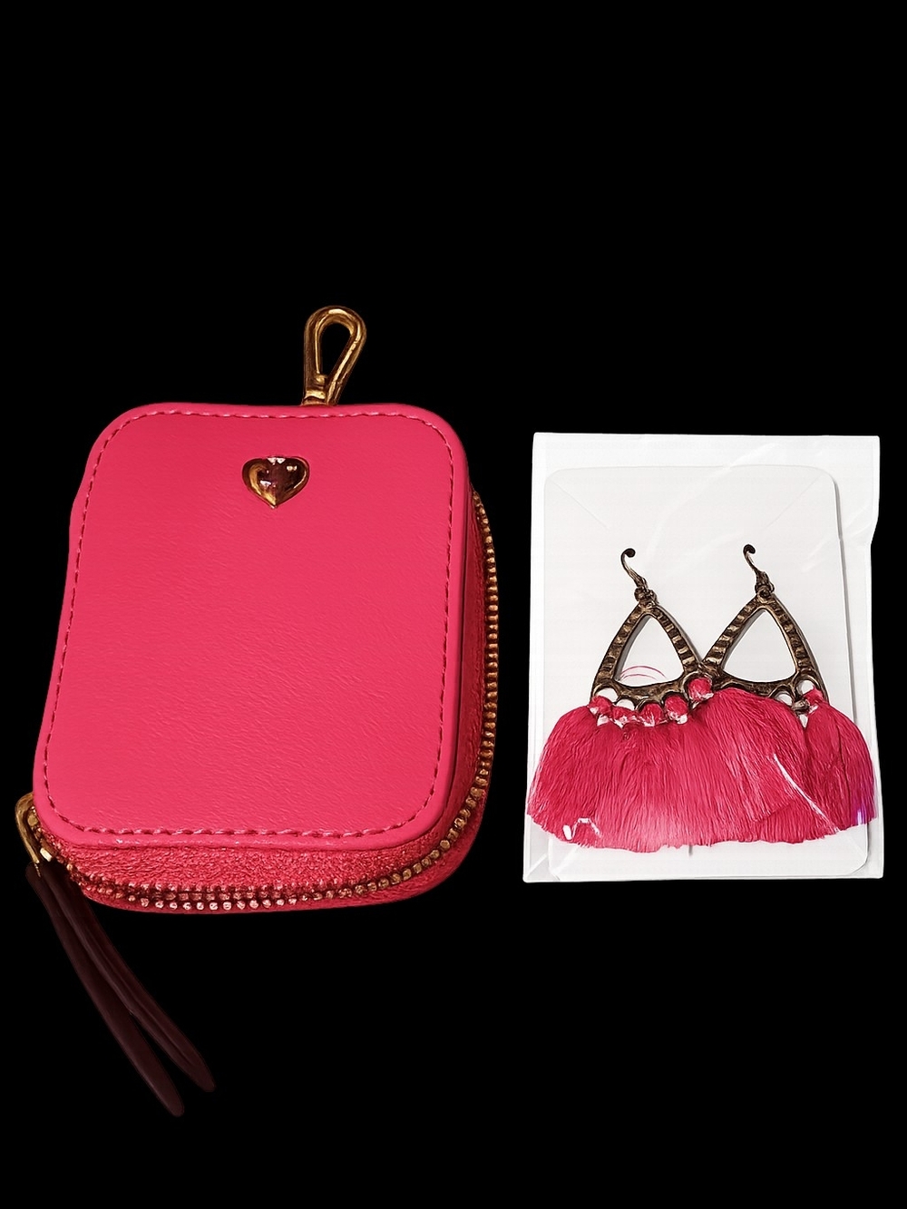 Juicy Couture Wallet with Matching Handmade Tassel Earrings